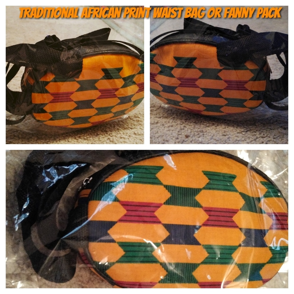 Handsome Ghanaian Kente Cloth Waist Bag